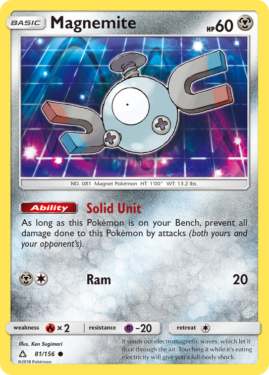 Magnemite 81/156 Common | Ultra Prism | Pokemon Card