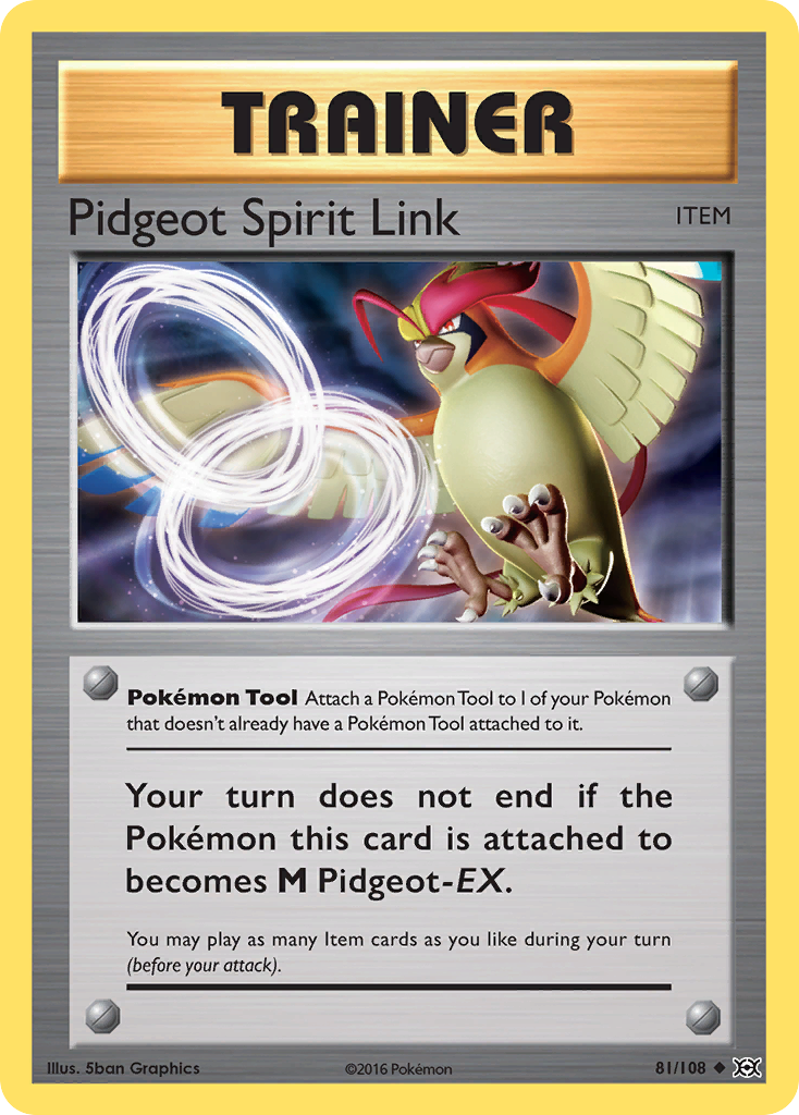 Pidgeot Spirit Link 81/108 Uncommon | Evolutions | Pokemon Card