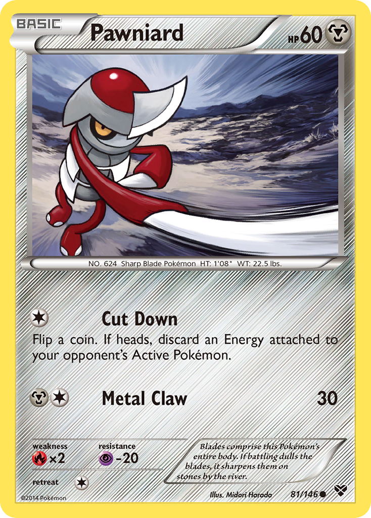 Pawniard 81/146 Common | XY | Pokemon Card