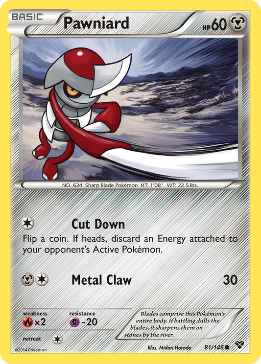 Pawniard 81/146 Common | XY | Pokemon Card