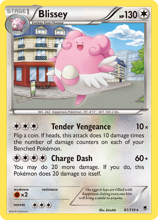 Blissey 81/124 Rare | Phantom Forces | Pokémon Card