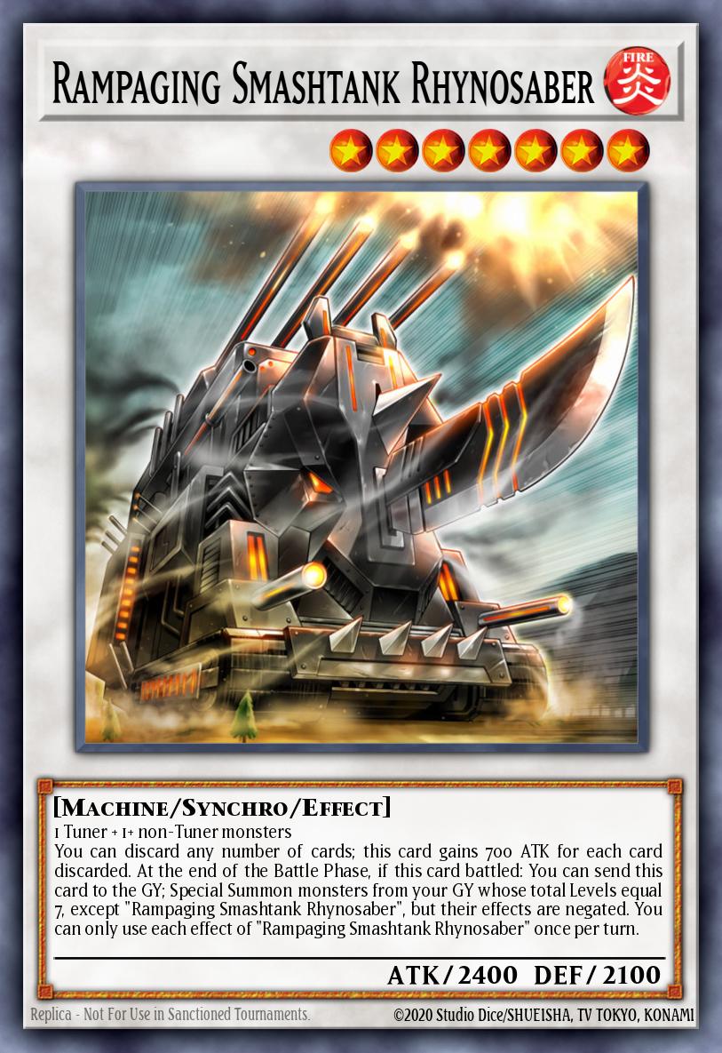 Rampaging Smashtank Rhynosaber - ROTD-EN093 Super Rare | Yu-Gi-Oh! Card