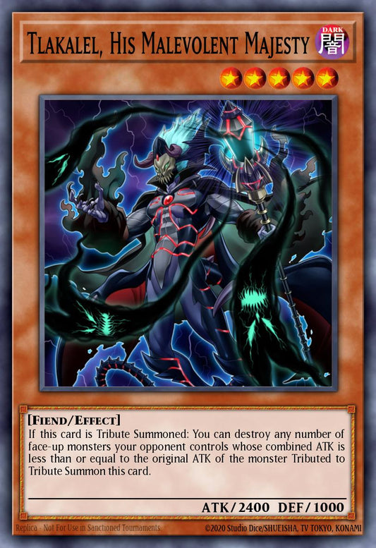 Tlakalel, His Malevolent Majesty - RIRA-EN032 Rare | Yu-Gi-Oh! Card