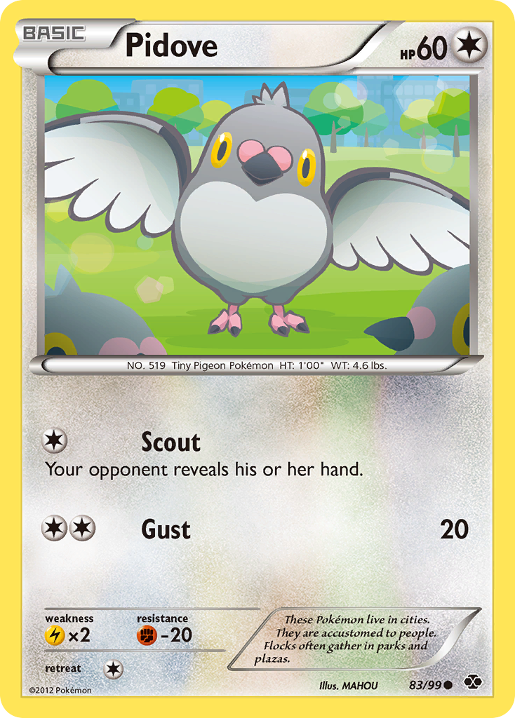 Pidove 83/99 Common | Next Destinies | Pokemon Card