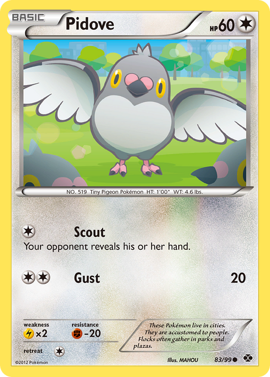 Pidove 83/99 Common | Next Destinies | Pokemon Card