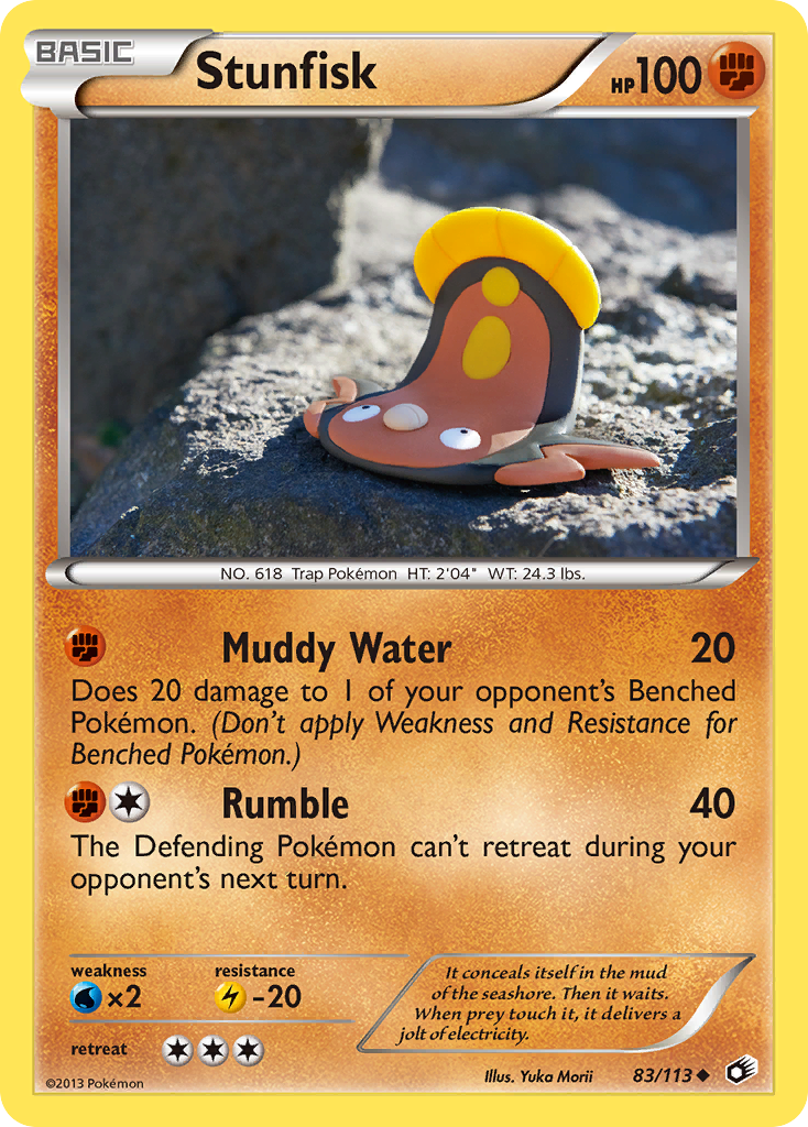 Stunfisk 83/113 Uncommon | Legendary Treasures | Pokemon Card