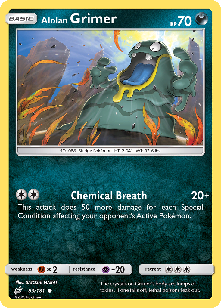 Alolan Grimer 83/181 Common | Team Up | Pokémon Card