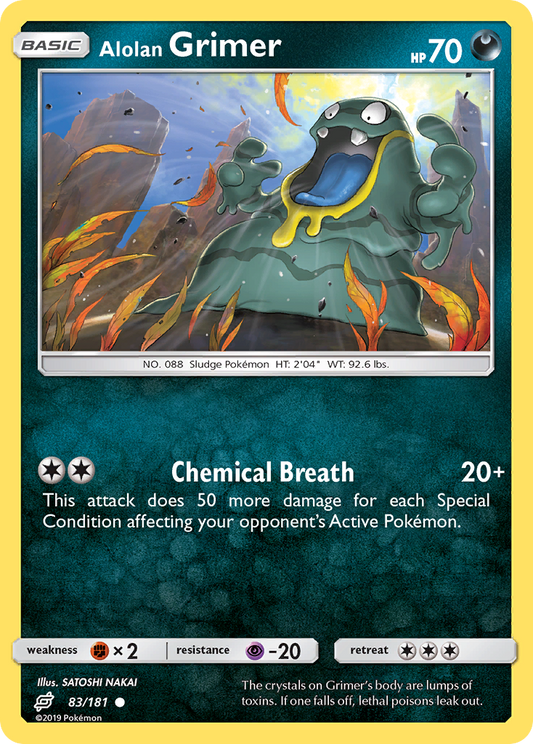 Alolan Grimer 83/181 Common | Team Up | Pokémon Card