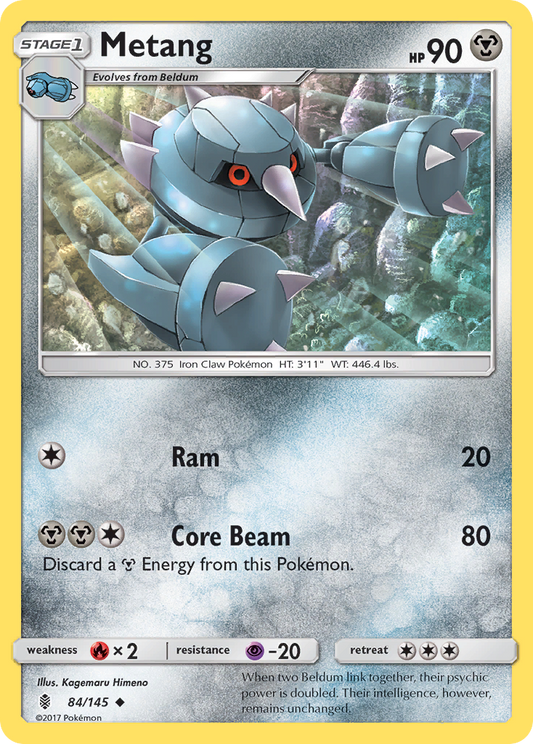 Metang 84/145 Uncommon | Guardians Rising | Pokemon Card