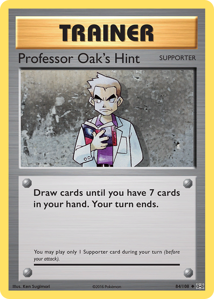 Professor Oak's Hint 84/108 Uncommon | Evolutions | Pokemon Card