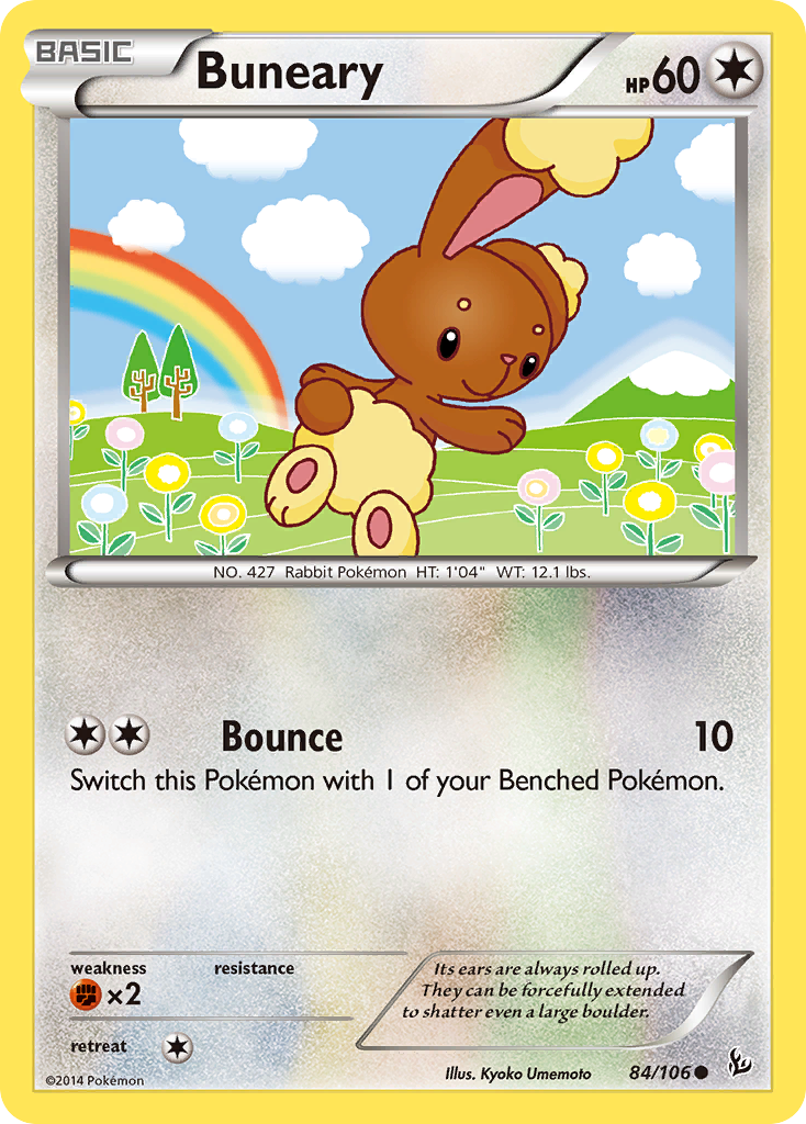 Buneary 84/106 Common | Flashfire | Pokemon Card