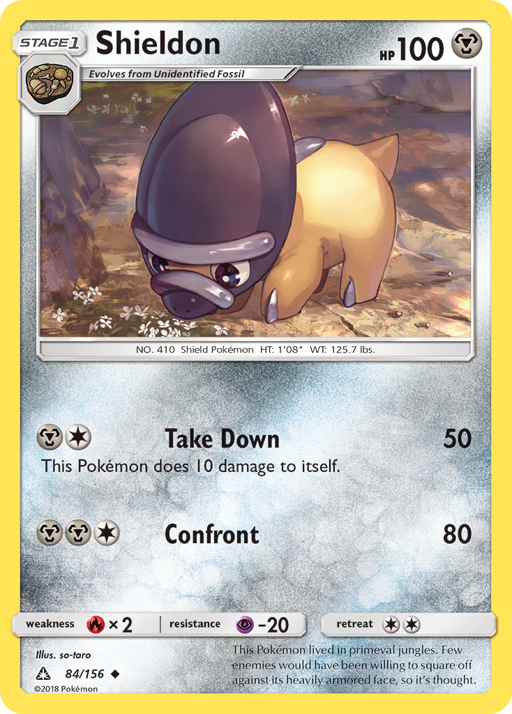 Shieldon 84/156 Uncommon | Ultra Prism | Pokemon Card