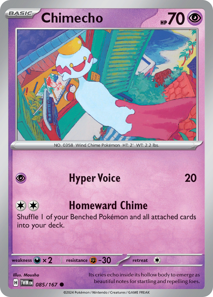 Chimecho 85/167 Common | Twilight Masquerade | Pokemon Card