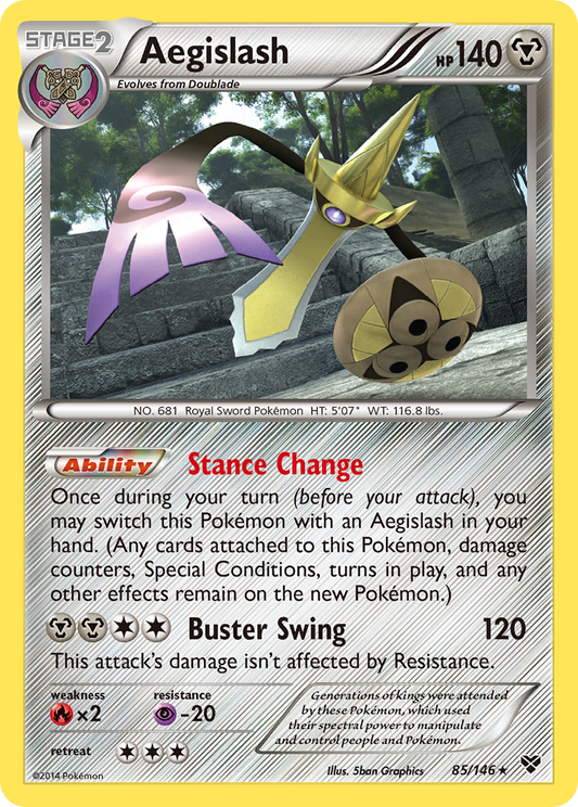 Aegislash 85/146 Rare | XY | Pokemon Card