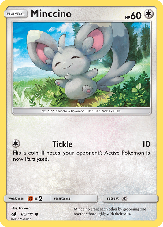 Minccino 85/111 Common | Crimson Invasion | Pokémon Card