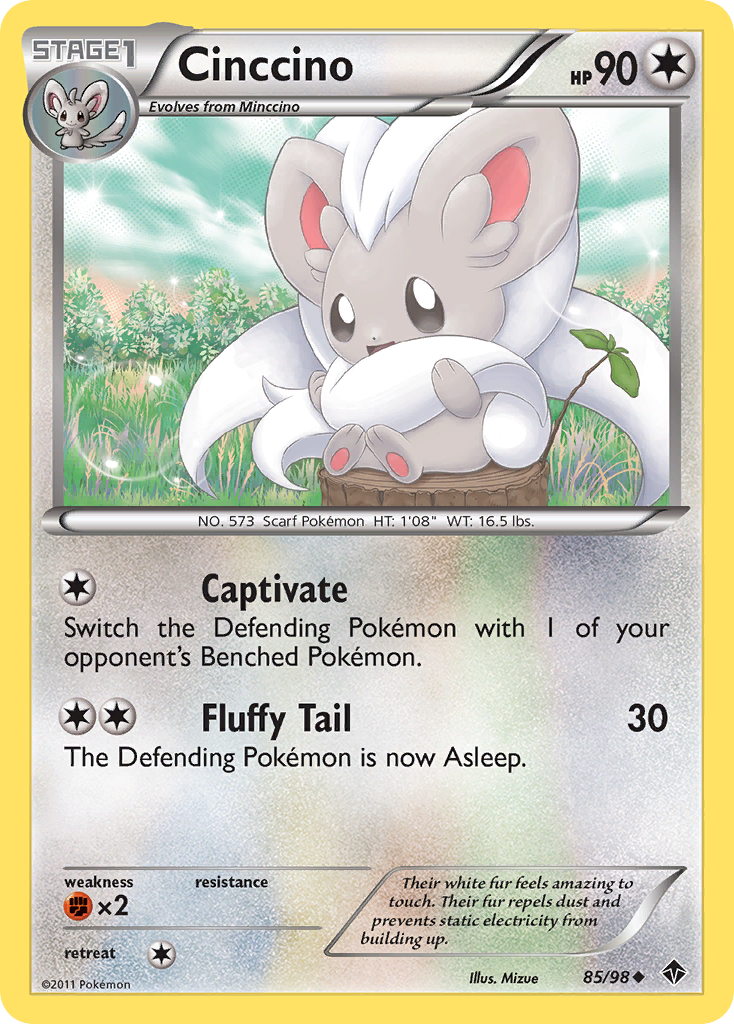 Cinccino 85/98 Uncommon | Emerging Powers | Pokemon Card