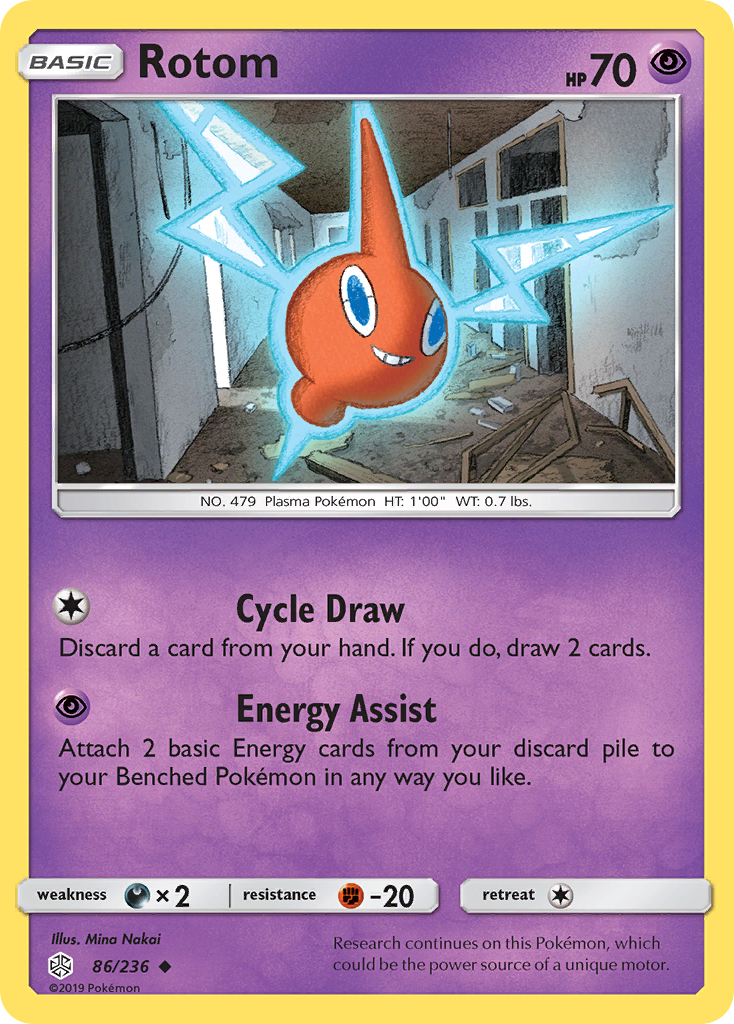 Rotom 86/236 Uncommon | Cosmic Eclipse | Pokemon Card