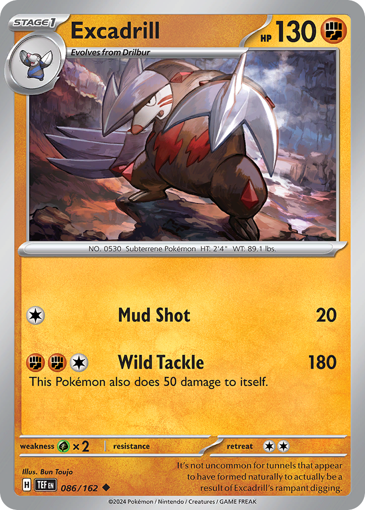 Excadrill 86/162 Uncommon | Temporal Forces | Pokemon Card