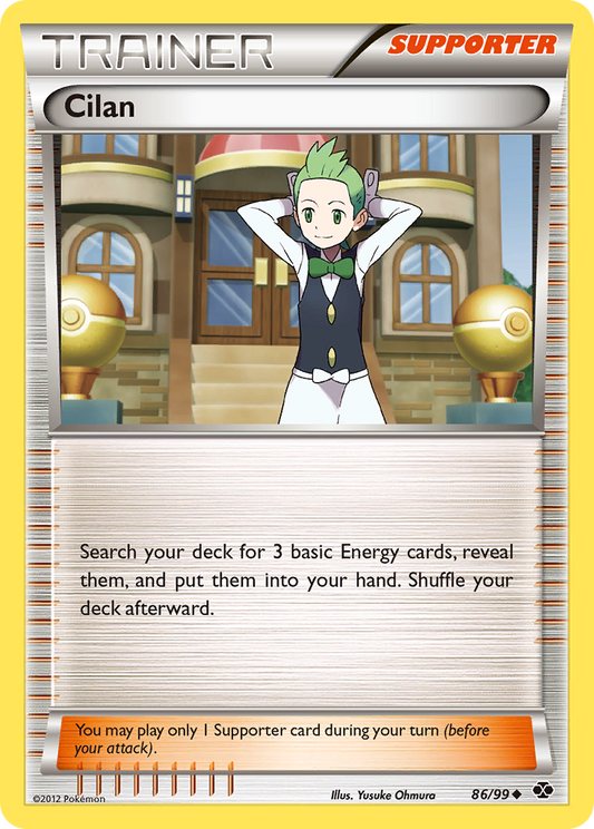 Cilan 86/99 Uncommon | Next Destinies | Pokemon Card