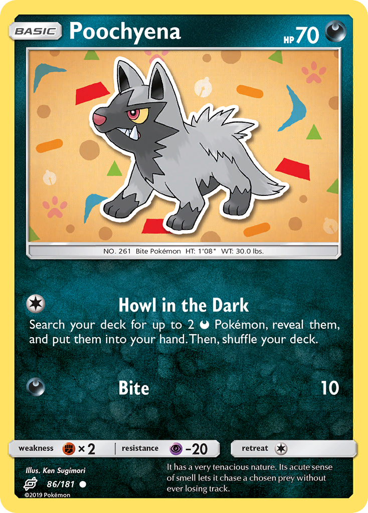 Poochyena 86/181 Common | Team Up | Pokémon Card