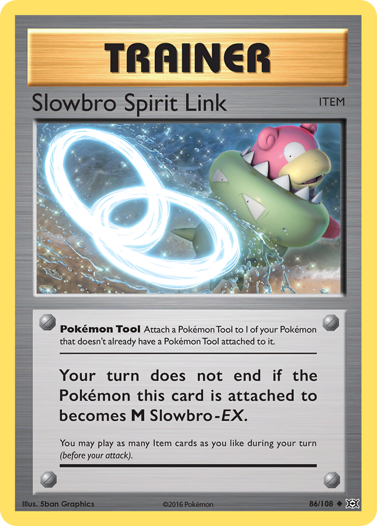 Slowbro Spirit Link 86/108 Uncommon | Evolutions | Pokemon Card