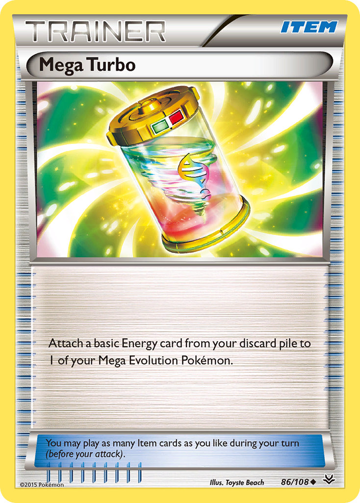 Mega Turbo 86/108 Uncommon | Roaring Skies | Pokemon Card