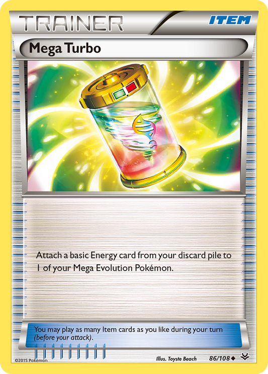 Mega Turbo 86/108 Uncommon | Roaring Skies | Pokemon Card