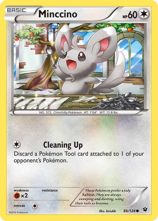 Minccino 86/124 Common | Fates Collide | Pokemon Card