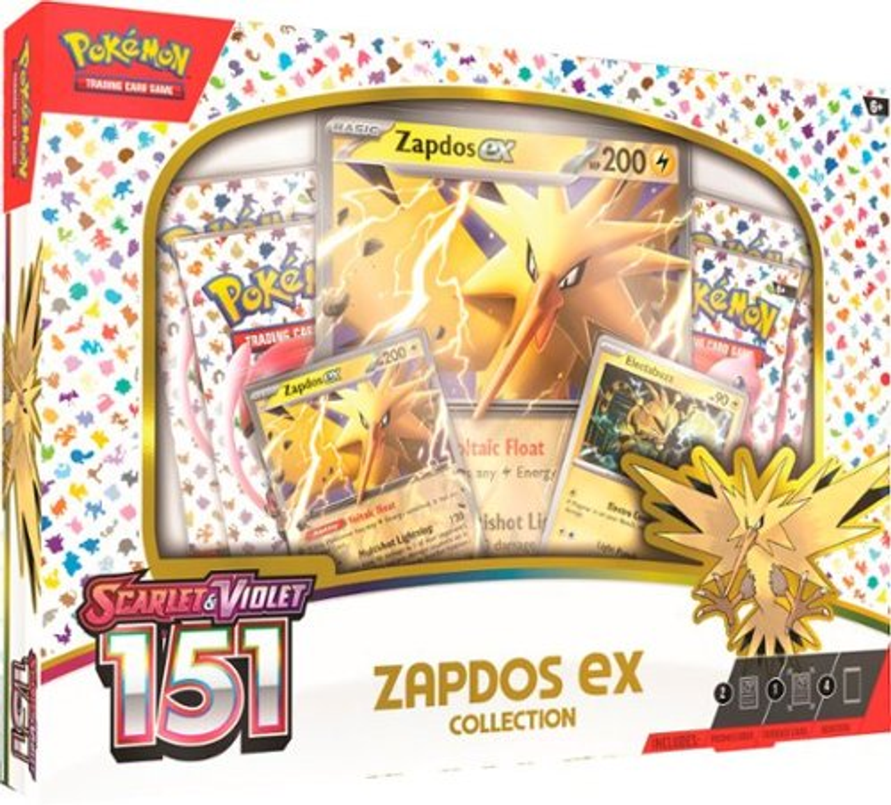 Pokémon 151 Zapdos Ex | Pokémon TCG Scarlet & Violet | Boxed Sets