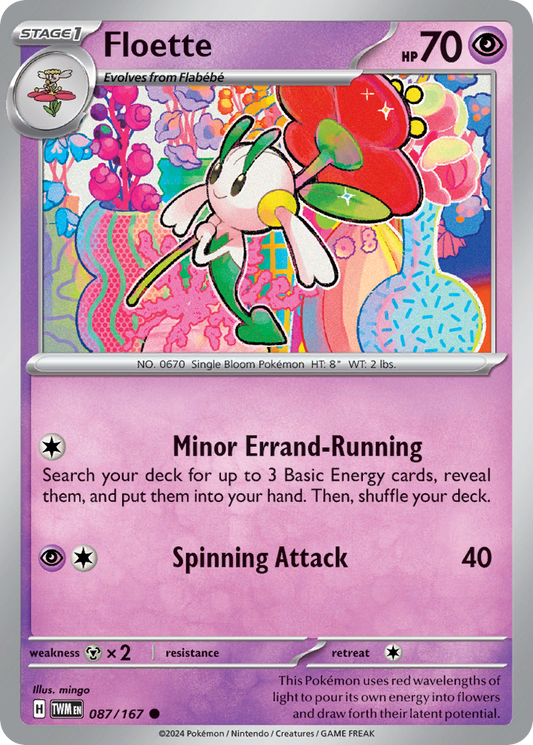 Floette 87/167 Common | Twilight Masquerade | Pokemon Card