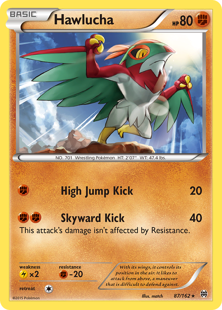 Hawlucha 87/162 Rare | BREAKthrough | Pokemon Card