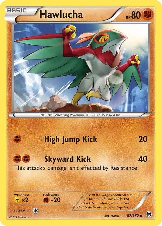 Hawlucha 87/162 Rare | BREAKthrough | Pokemon Card