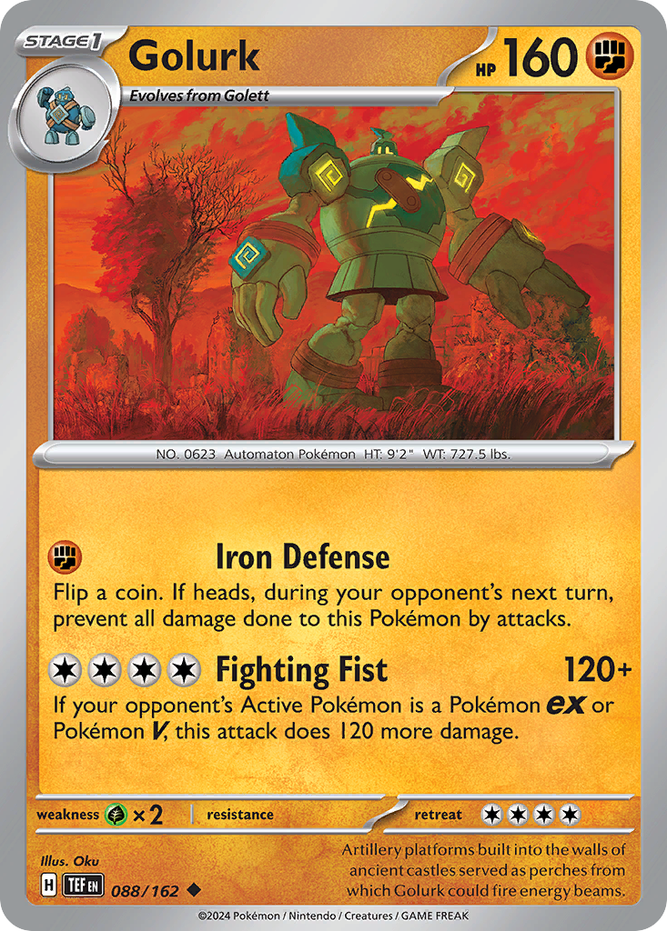 Golurk 88/162 Uncommon | Temporal Forces | Pokemon Card