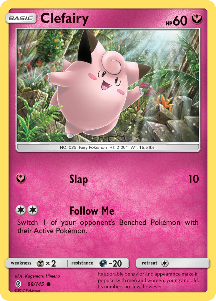 Clefairy 88/145 Common | Guardians Rising | Pokemon Card