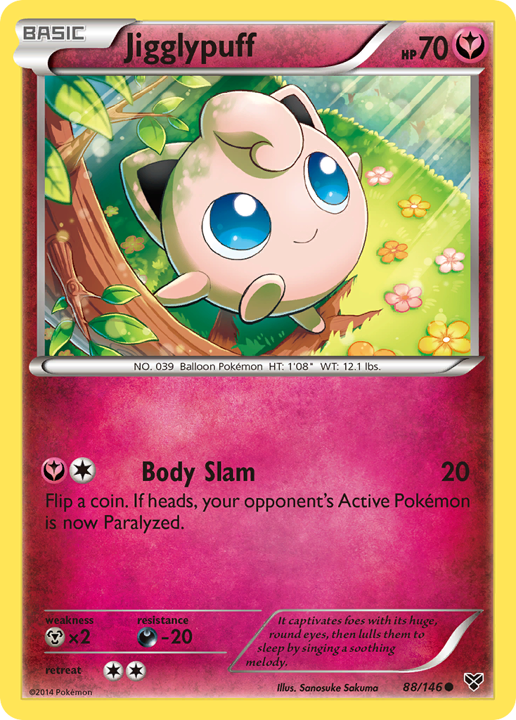 Jigglypuff 88/146 Common | XY | Pokemon Card