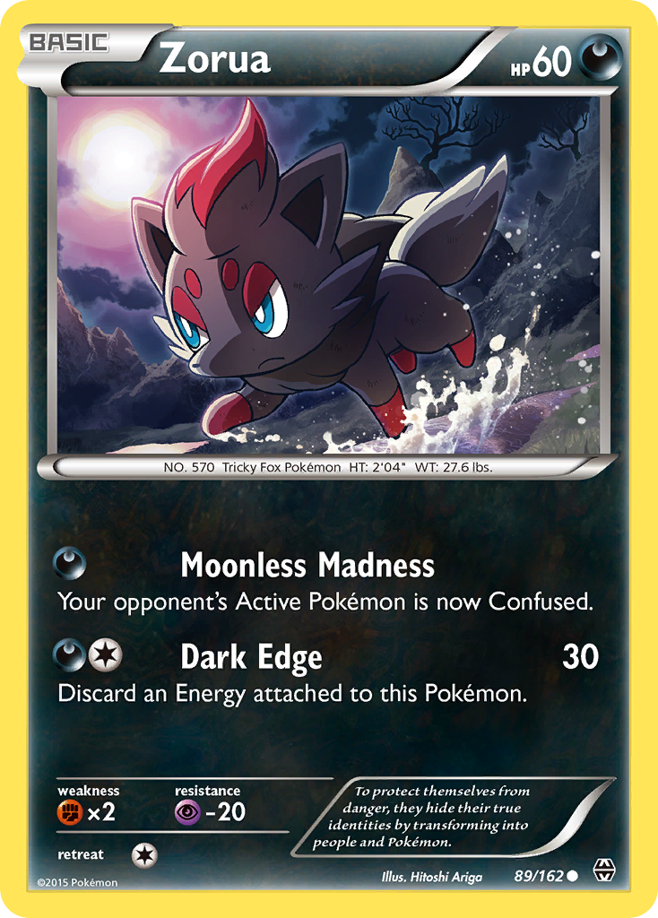 Zorua 89/162 Common | BREAKthrough | Pokemon Card