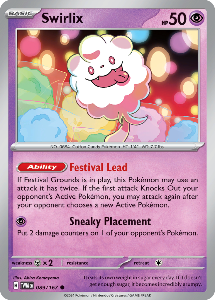 Swirlix 89/167 Common | Twilight Masquerade | Pokemon Card