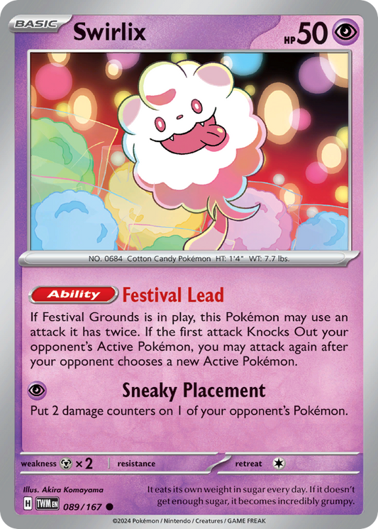 Swirlix 89/167 Common | Twilight Masquerade | Pokemon Card