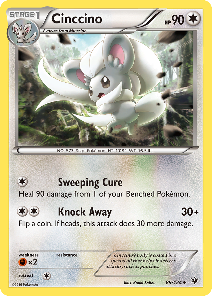 Cinccino 89/124 Uncommon | Fates Collide | Pokemon Card