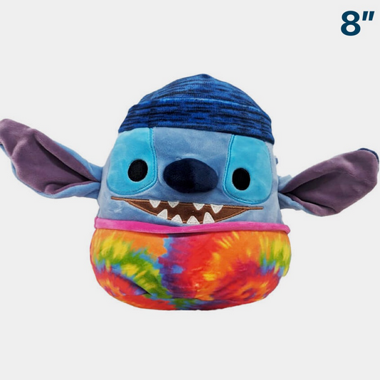 Stitch Tie-Dye Shirt ~ 8" Disney Stitch Squad Squishmallow Plush ~ In Stock