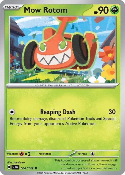 Mow Rotom 8/142 Common | Stellar Crown | Pokemon Card