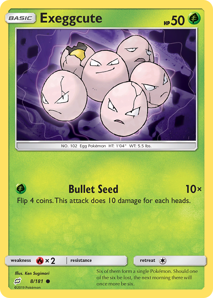 Exeggcute 8/181 Common | Team Up | Pokemon Card