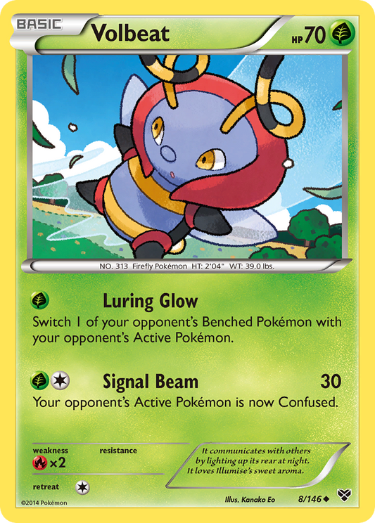 Volbeat 8/146 Uncommon | XY | Pokemon Card