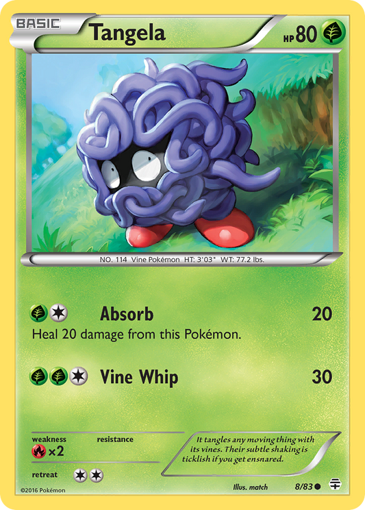 Tangela 8/83 Common | Generations | Pokemon Card