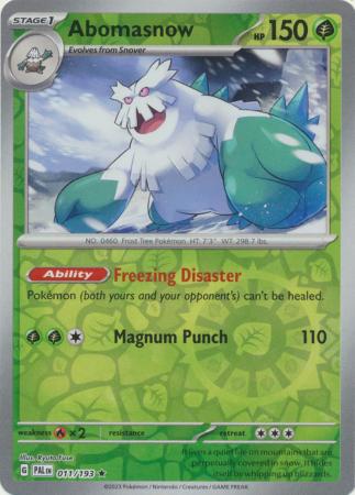 Abomasnow 11/193 Reverse Holo | Paldea Evolved | Pokemon Card