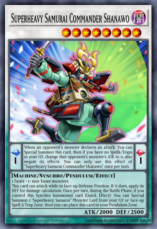 Superheavy Samurai Commander Shanawo - CYAC-EN040 Super Rare | Yu-Gi-Oh! Card