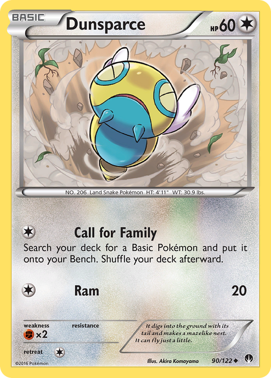 Dunsparce 90/122 Uncommon | BREAKpoint | Pokemon Card