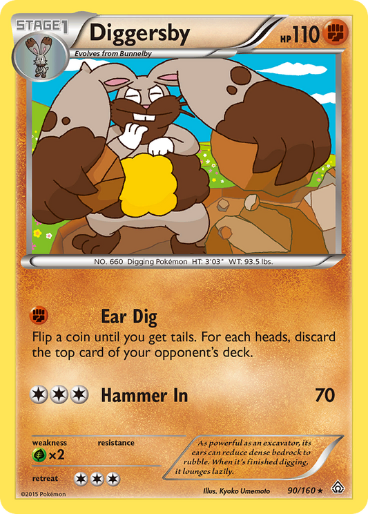 Diggersby 90/160 Rare | Primal Clash | Pokemon Card