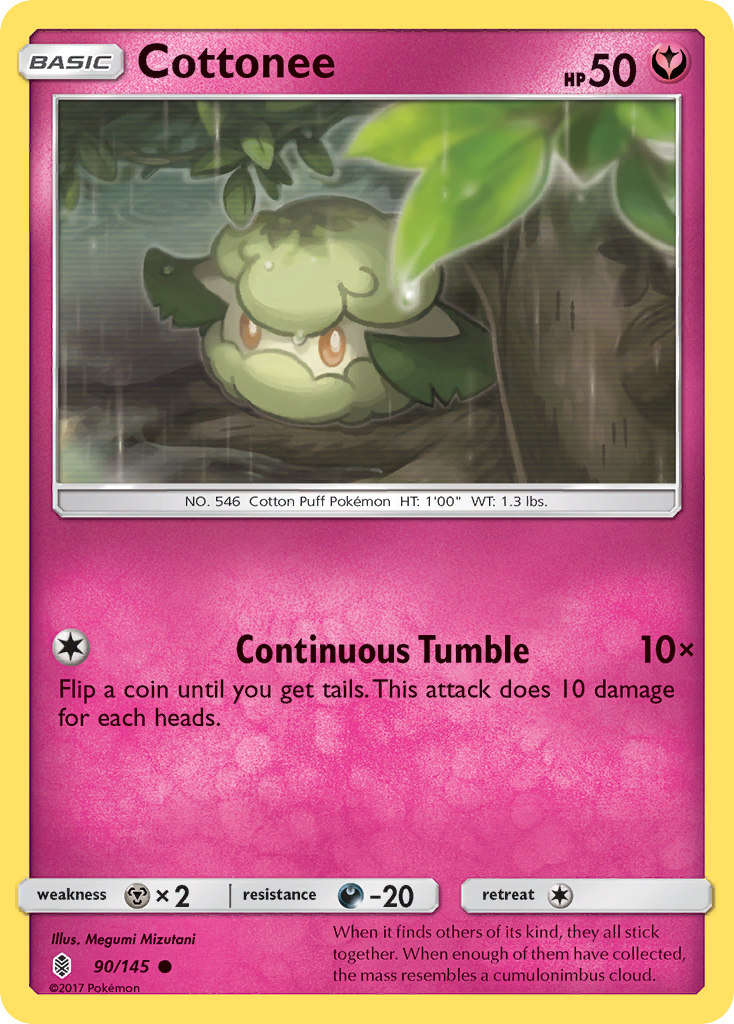 Cottonee 90/147 Common | Guardians Rising | Pokémon Card