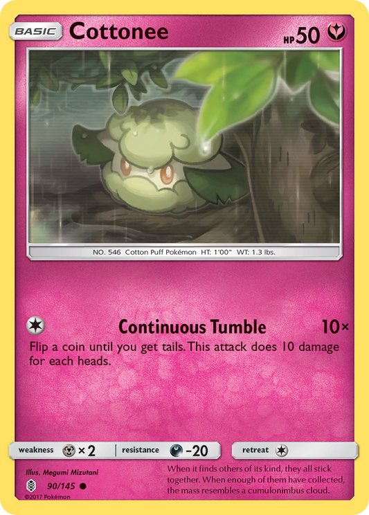 Cottonee 90/147 Common | Guardians Rising | Pokémon Card